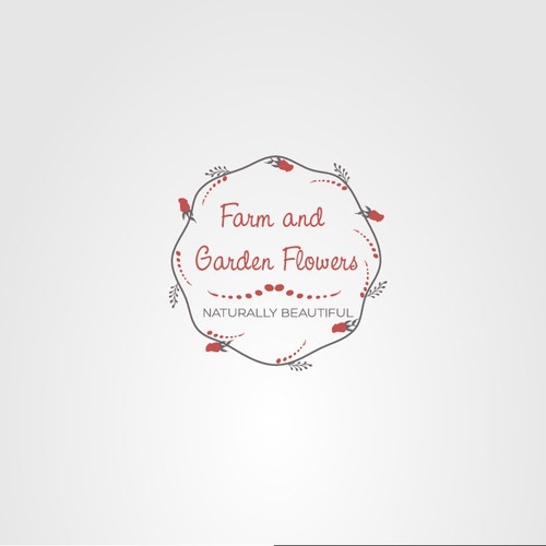 Logo for a flower-growing business