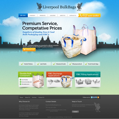 Creative and Captivating Website for Liverpool BulkBags