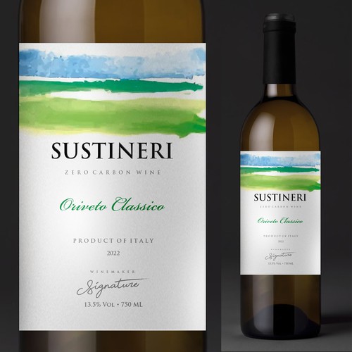 Wine label design