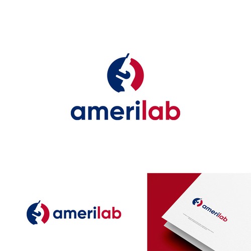 Amerilab Logo Design 