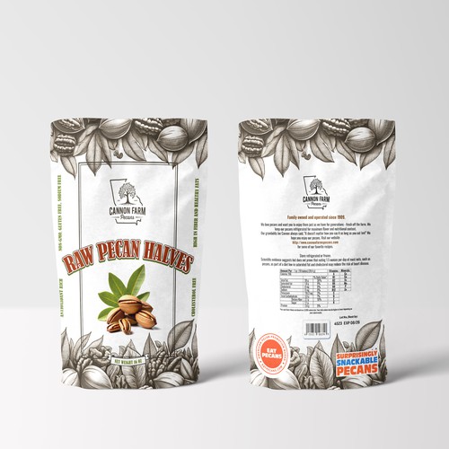 Pecan nuts package design