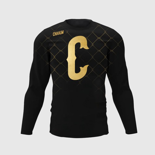 Propuesta finalista playera para equipo Chaalm, Jujitsu