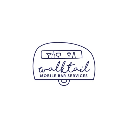 Logo for a mobile bar