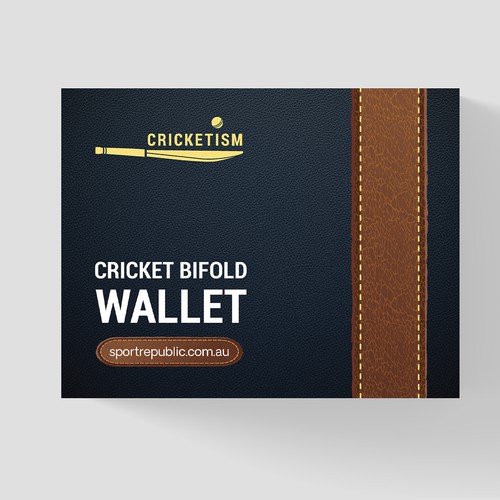 Cricket Inspired Wallet Box design.