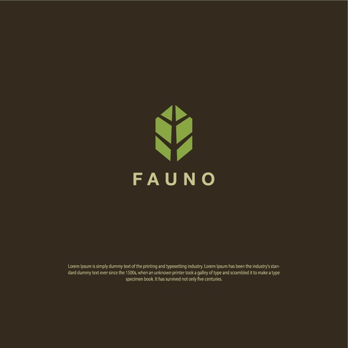 Geometric logo agriculture