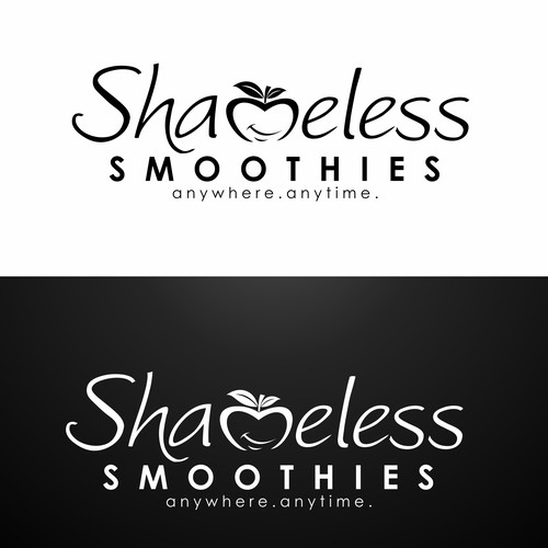 Create a simple and stylish logo for Shameless Smoothies