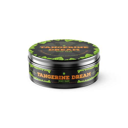 CBD Infused Mint tablets tin
