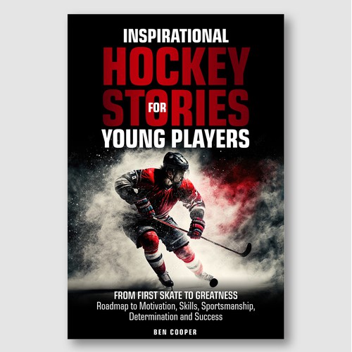 Youth Hockey Motivation Cover – Action Shot & Red Energy