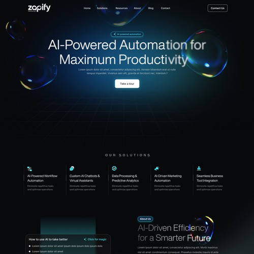 AI Powered Web design