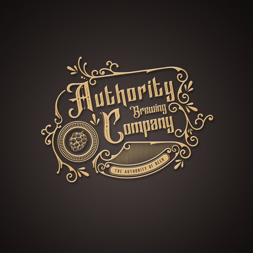 logo concept for The Authority Beer Brewing Company