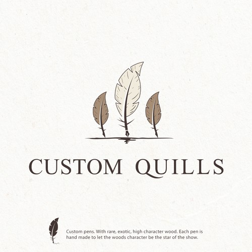 "Custom Quills" Logo desgin