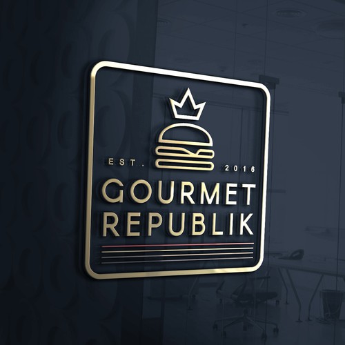 luxurious logo for Gourmet Republik