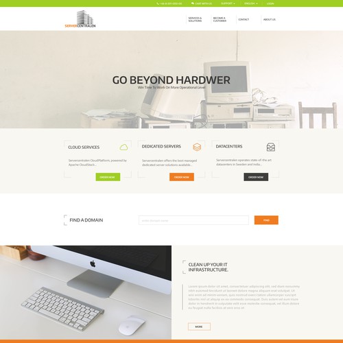 web design for server centralen
