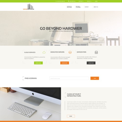 web design for server centralen