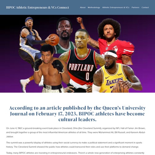 BIPOC Athletic Entrepreneurs & VCs Connect