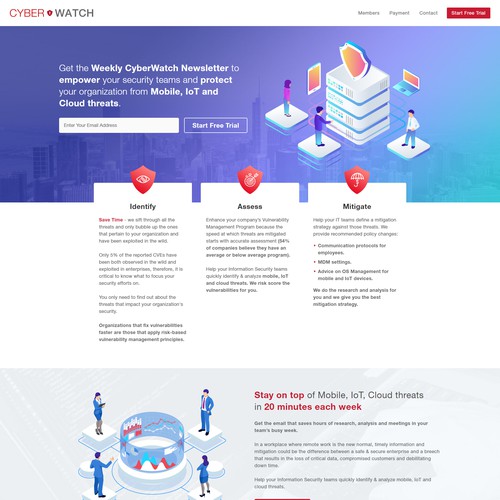 Landing Page For Weekly Cyber Watch