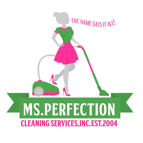 Logo for a cleaning service