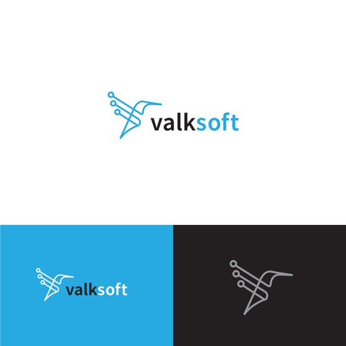 Creative logo for Software Company - Valksoft
