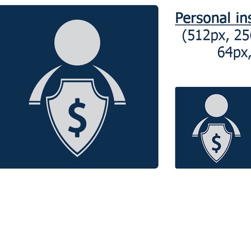 Personal insurance icon