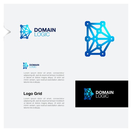 Logo design concept for blockchain company