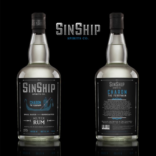 Label Design for a Rum Company.