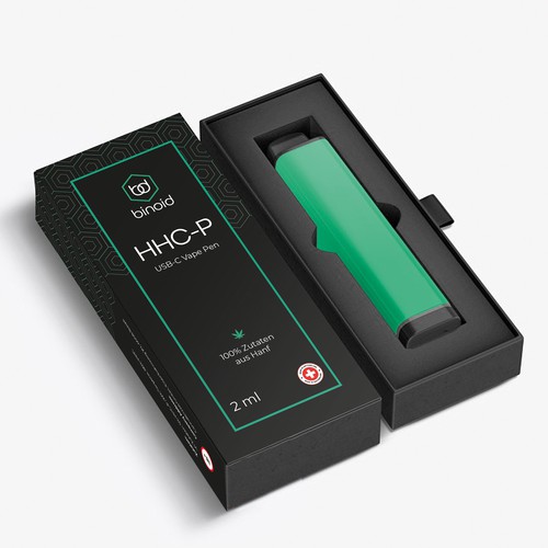 Logo and Packaging for the modern CBD vape product