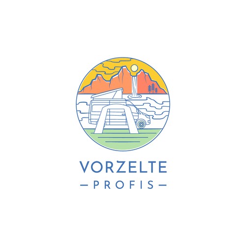 Camper accessories logodesign available for customisation and sale