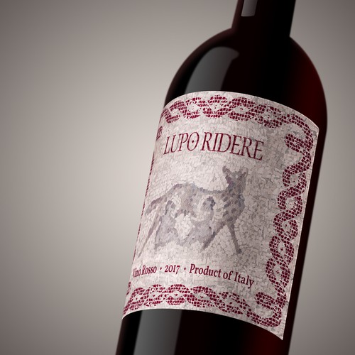 Wine Label Design for Lupo Ridere