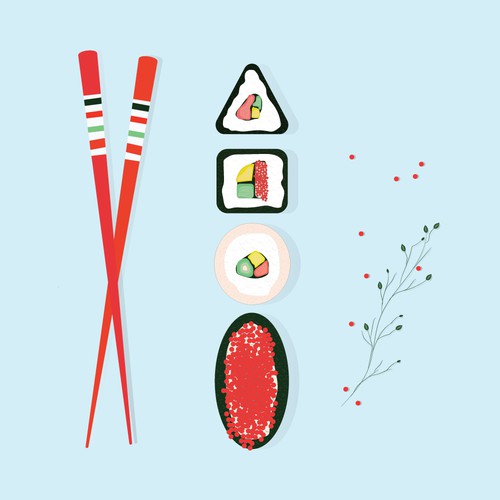 Sushi illustration