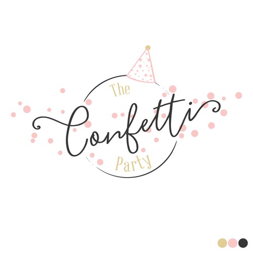 THE CONFETTI PARTY needs a chic girly logo.