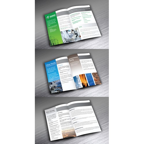 Create a Brochure Booklet for an Environmental Laboratory