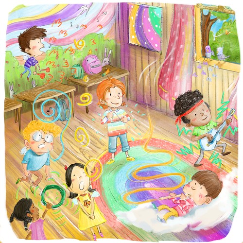 Illustration for a ADHD-oriented Picture Book