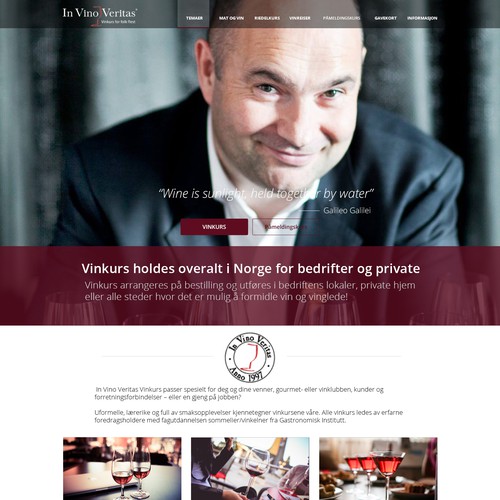 Leading wine critic in Norway needs new, modern web design
