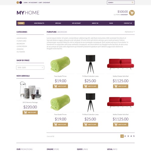 Responsive Web Designs for Ecommerce Themes (10+ winners guaranteed)