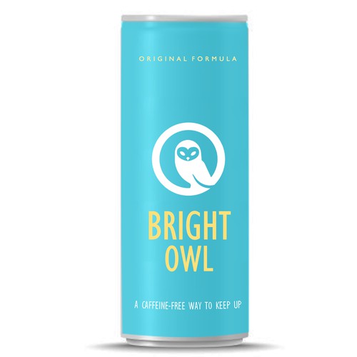 Vibrant label for an energy drink