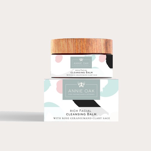 Label design for skincare product