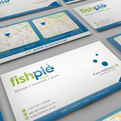 Help fishpie with a new business card
