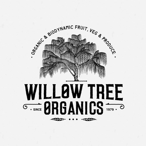 Logo Design For Willow Tree Organics