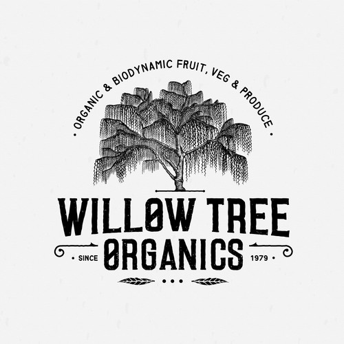 Logo Design For Willow Tree Organics