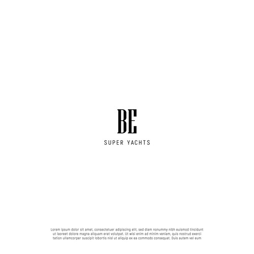 Logo Design Concept for BE Super Yachts