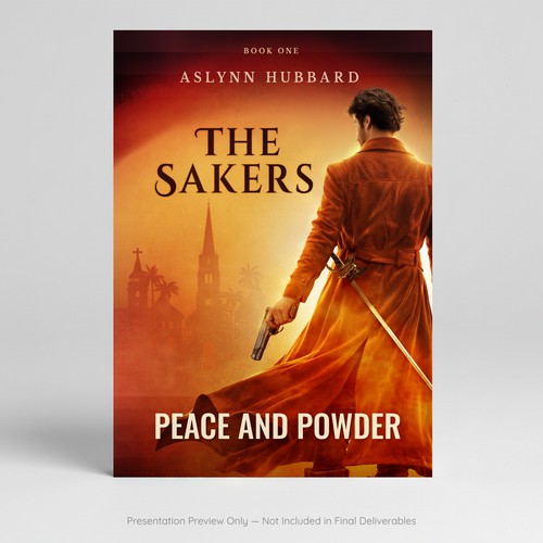 Cinematic Western Book Cover Concept with Dramatic Lighting