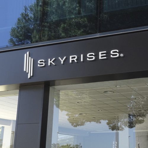 Skyrises® official logo mockup