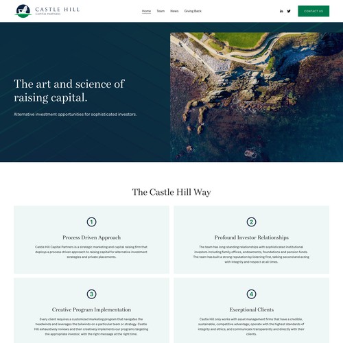 Castle Hill Capital Partners | Squarespace Website Design & Build