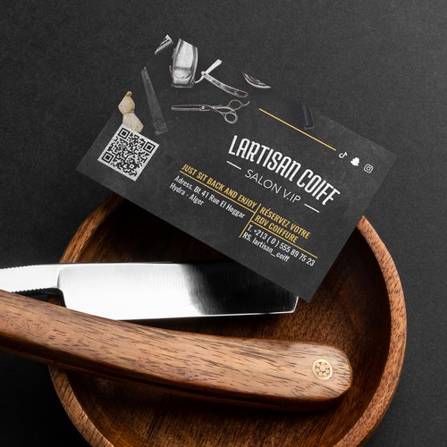 Luxury Barbershop Business Card Design