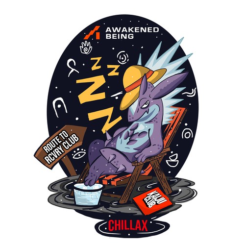 Awakened Being – Recovery Club Original T-Shirt Design