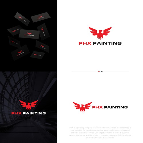 PHX Painting Logo Design