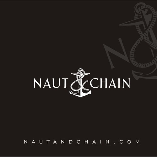 Create the logo and business card for Naut & Chain