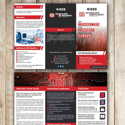 3 Fold brochure for IEEE Solid State Circuits Society