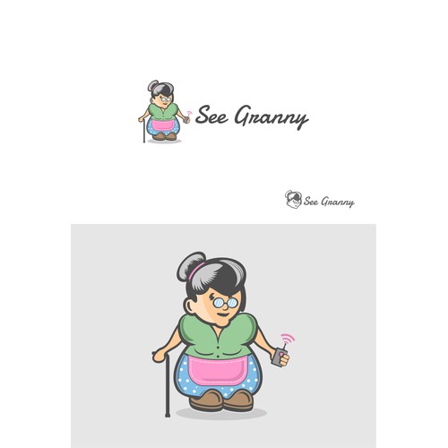 Need a playful yet ornery-looking Granny logo