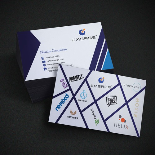 Multiple Logo Business Card